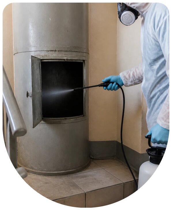 Профессиональная дезинсекция мусоропровода в Вязниках